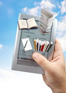 reading e-book with 3D e book reader